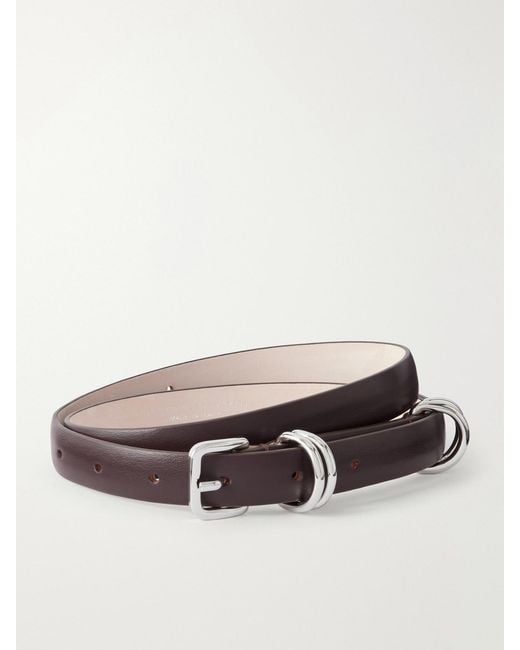DEHANCHE Purple Constance Leather Belt