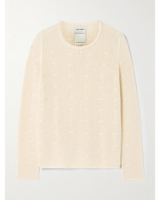 Escvdo Natural Litoral Oberteil Aus Baumwolle