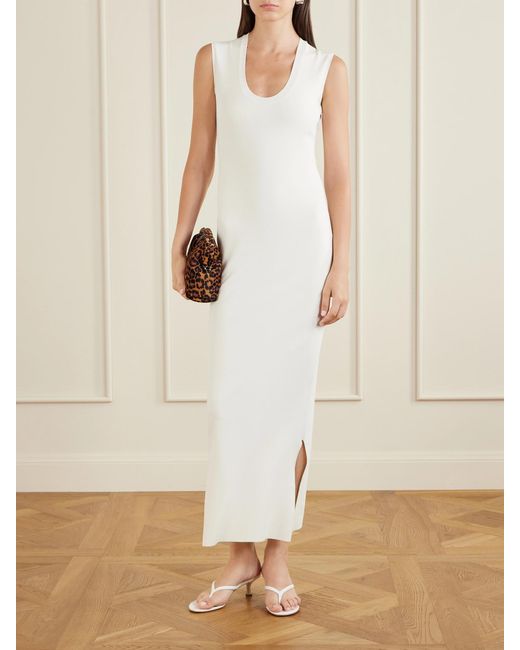 Stella McCartney White Jersey Midi Dress