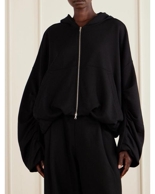 Dries Van Noten Blue Cotton-Jersey Zip-Up Hoodie