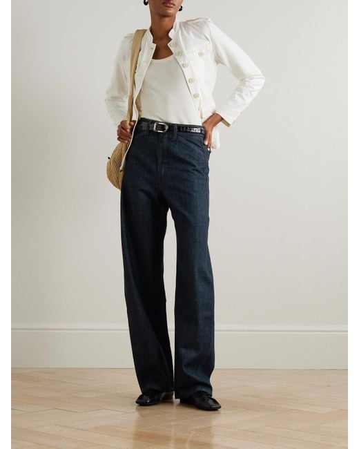 Lemaire Blue Barrel-Hose Mit Weitem Bein Aus Bio-Denim