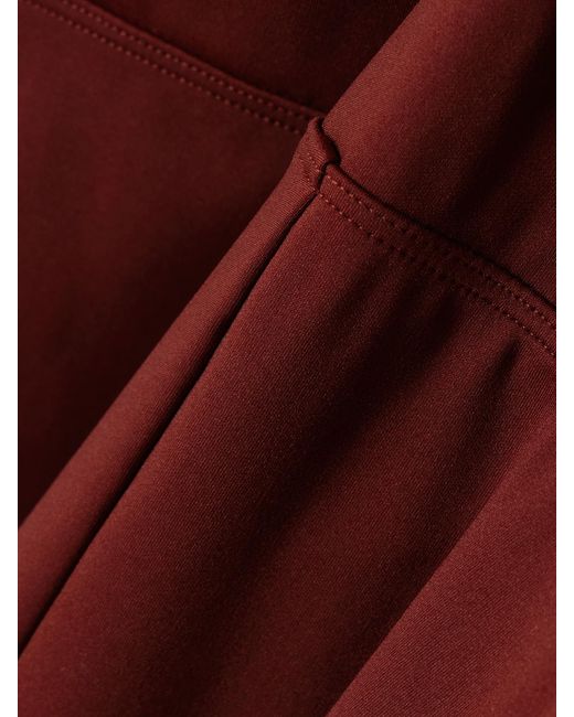 Eres Red Graham Tulle-Trimmed Stretch-Jersey Jumpsuit