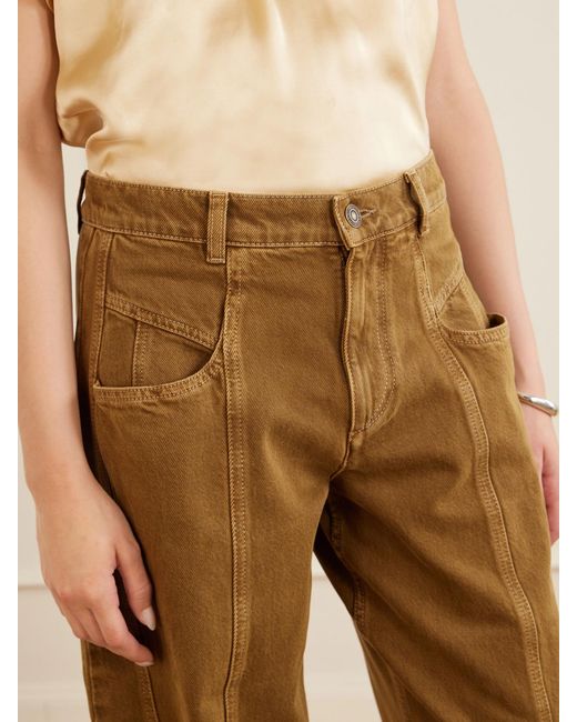 Isabel Marant Natural Leja Tapered Jeans