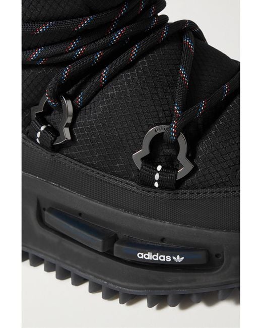 Moncler Genius Black Adidas Originals Rubber-Trimmed Gore-Tex Snow Boots