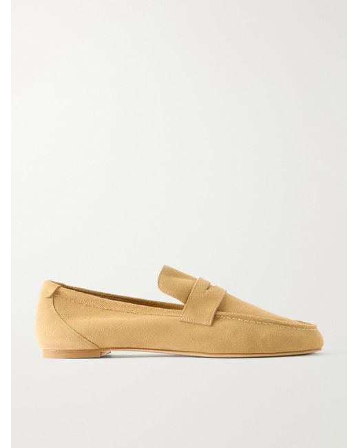 Jamie Haller Natural Leather Penny Loafers
