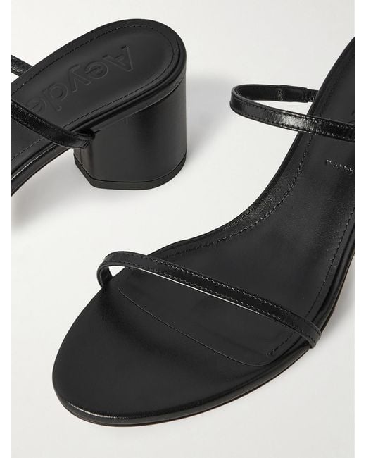 Aeyde Black Annika Leather Mules