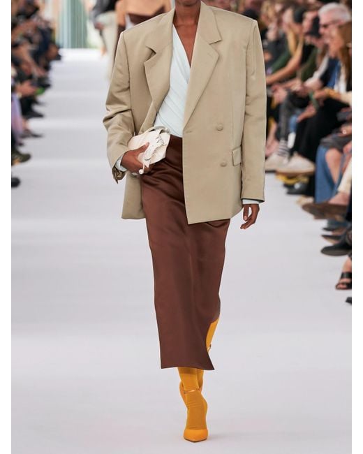 Givenchy Natural Double-Breasted Wool Blazer