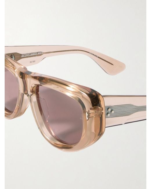 Jacques Marie Mage Pink Erin Wasson The Sud Square-Frame Acetate Sunglasses