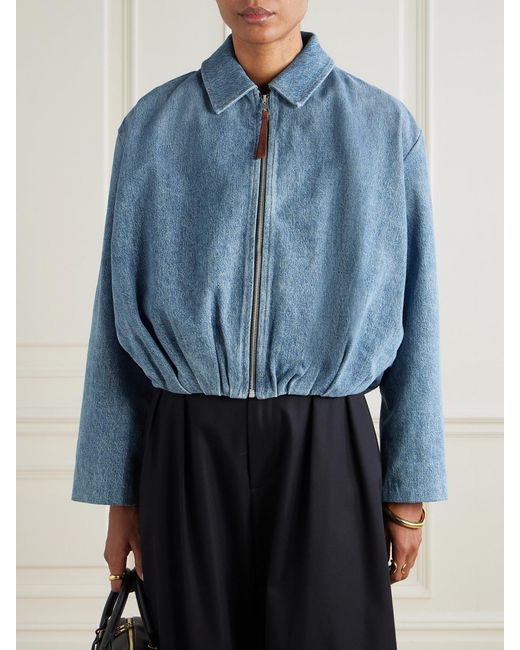 Loewe Blue Draped Denim Jacket