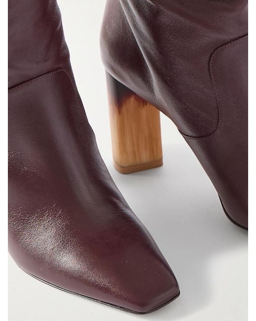Chloé Red Georgia Kniehohe Stiefel Aus Leder