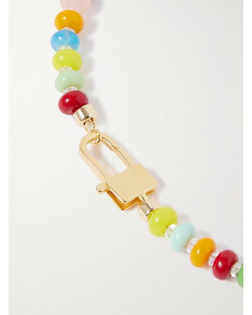 Joolz by Martha Calvo Multicolor Lucinda-Plated, Pearl And Crystal Necklace