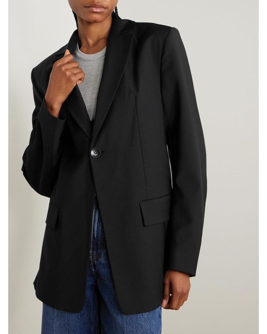 Tibi Black Woven Blazer