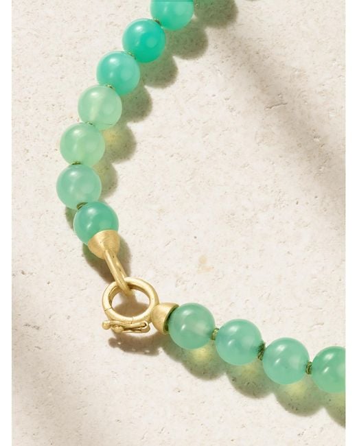 Irene Neuwirth Green Gumball Tassel 18-Karat Chrysoprase Necklace