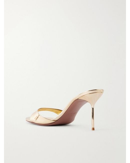 Paris Texas Natural Lidia 70 Metallic Leather Sandals