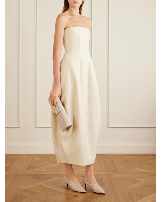 Khaite Natural Miriam Leather Pumps