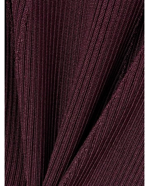 Dries Van Noten Purple Tanktop Aus Geripptem Stretch-Strick