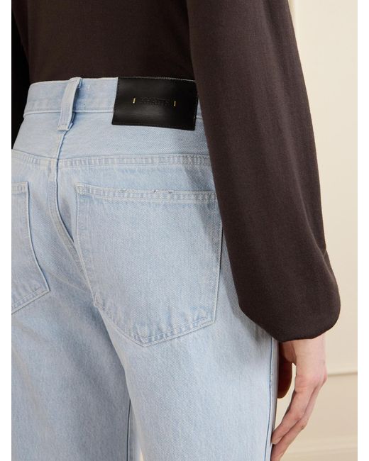 Khaite Blue Farley Straight-Leg Jeans