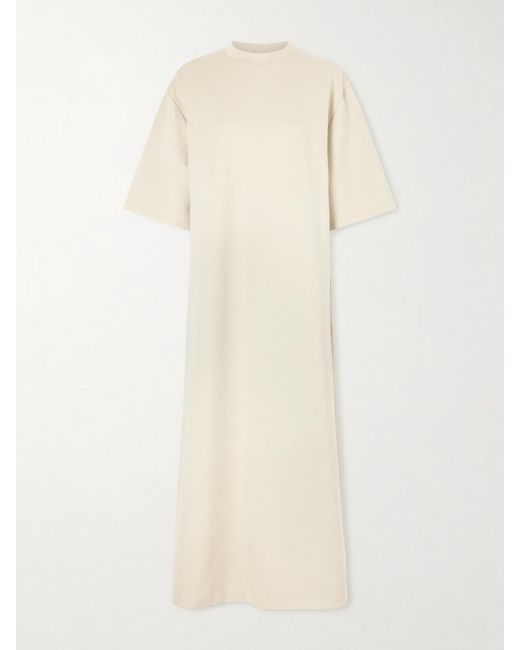 Wardrobe NYC Natural Stretch-Cotton Jersey Midi Dress