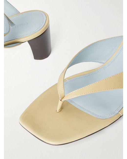 Lemaire Natural Tong Leather Sandals