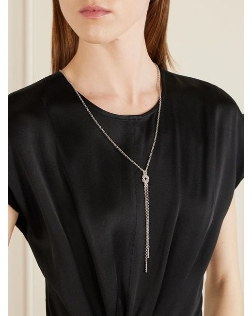 Totême  White Rhodium-Plated Necklace