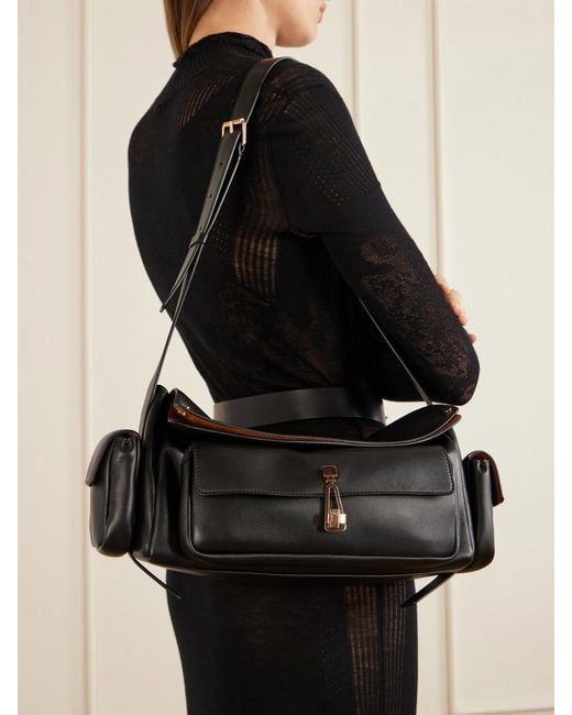 Gabriela Hearst Black Jebb Leather Shoulder Bag