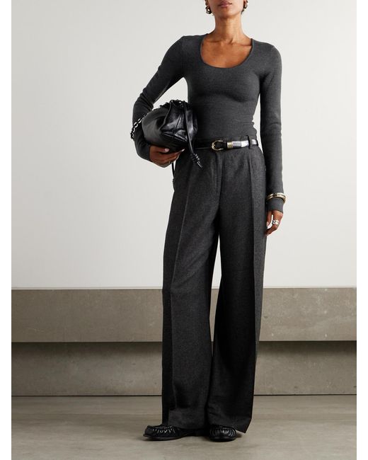 Totême  Black Wool-Blend Top