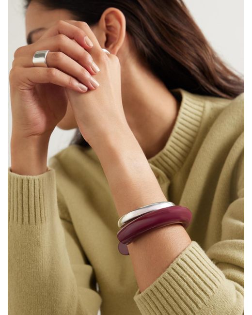 Uncommon Matters Pink Swell Coated-Wood Cuff