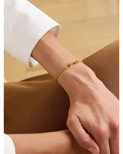 Saint Laurent Natural Tone Bracelet