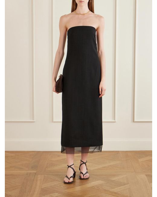 Kallmeyer Black Lizzy Woven Midi Dress