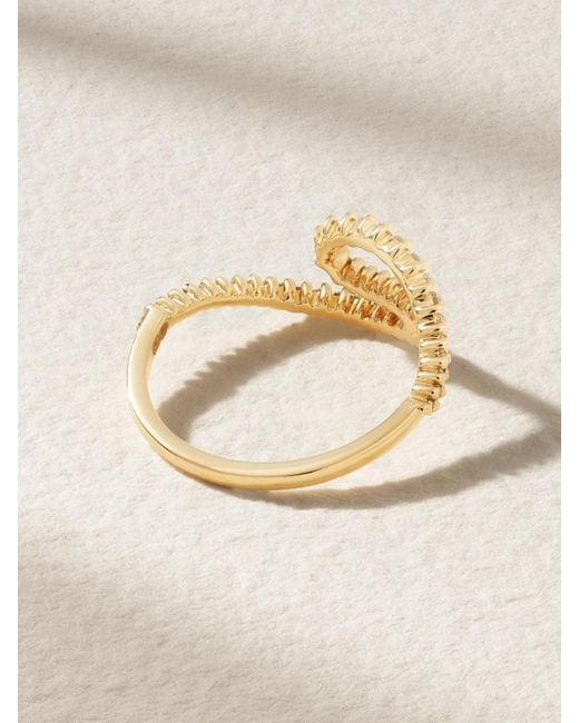Bague En Or 18 Carats (750/1000) Et Diamants Bague Vague Surf Yvonne Léon en coloris Natural