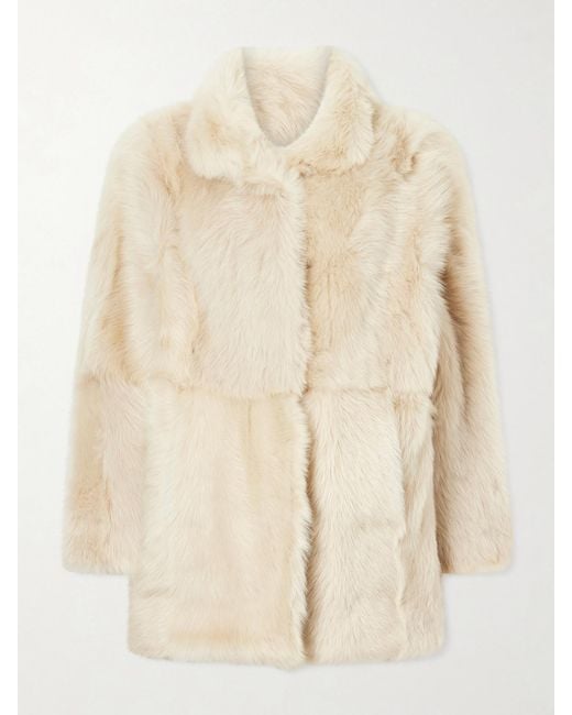 Kallmeyer Natural Donna Reversible Shearling Coat
