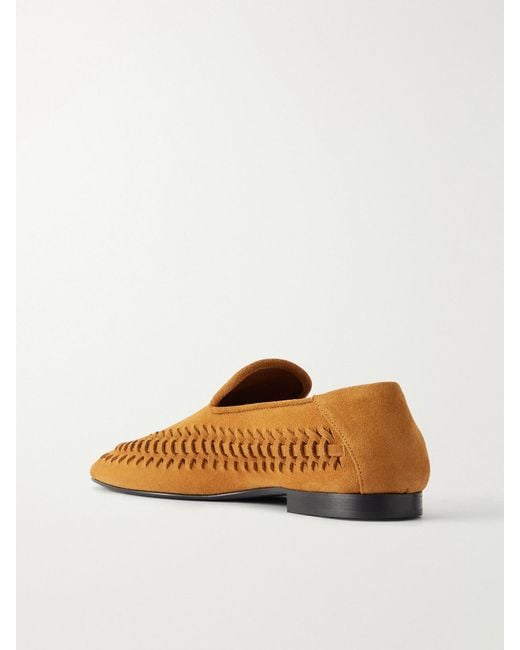 Proenza Schouler Brown Whip Suede Loafers