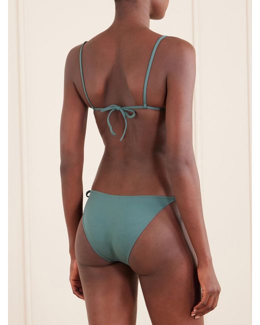 Eres Blue Mouna Triangle Bikini Top
