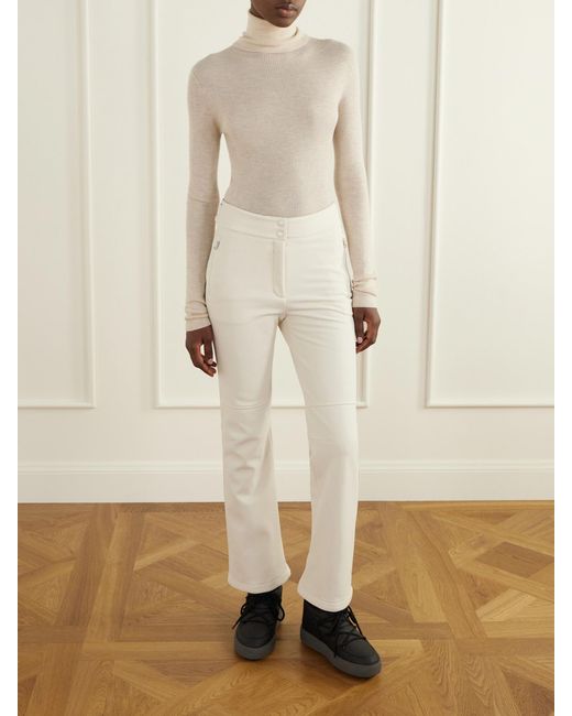 Yves Salomon White Bootcut Ski Pants