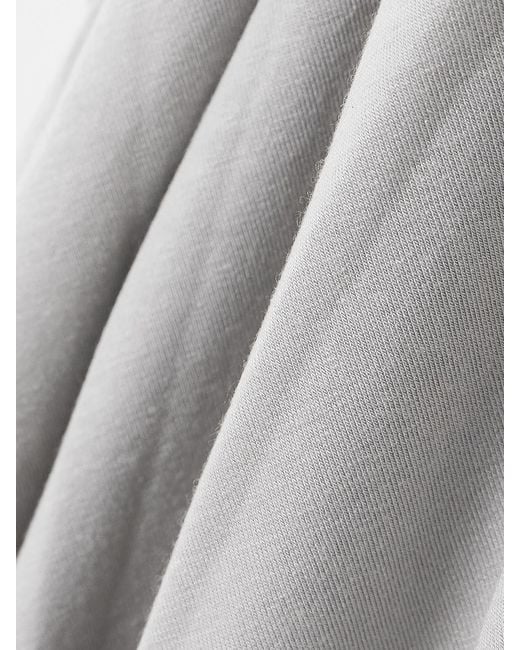 Rick Owens White Edfu Gathered Jersey Maxi Skirt