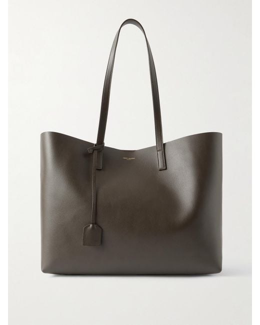 Saint Laurent Green East/West Leather Tote