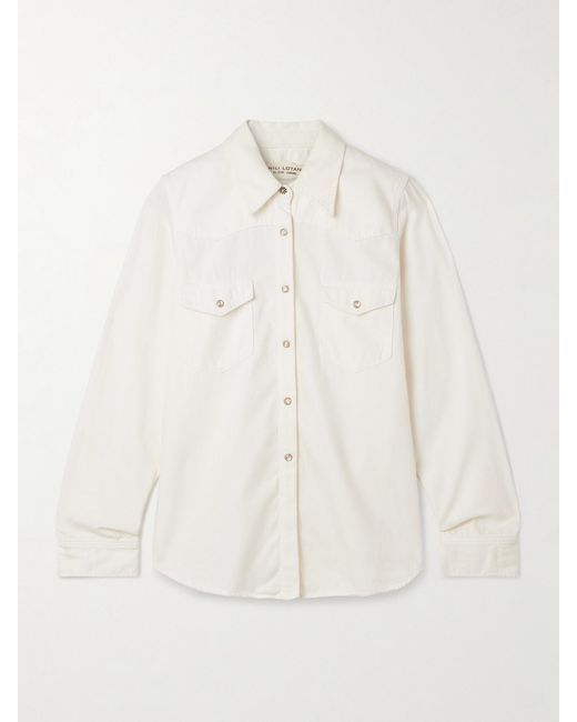 Nili Lotan Natural Travis Denim Shirt