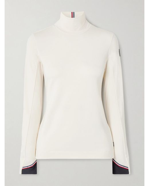 Moncler Natural Polartec Stretch-Knit Turtleneck Base Layer