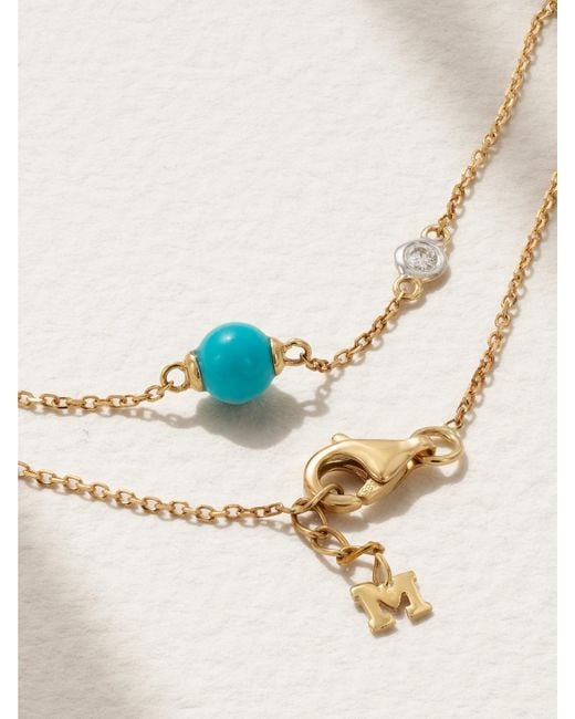 Mateo Natural Dot 14-Karat, And Diamond Bracelet