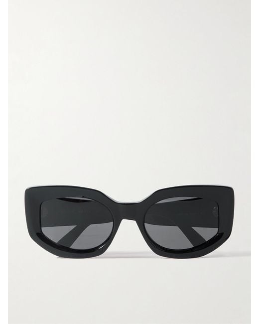 Céline Black Bold Cat-Eye Acetate Sunglasses