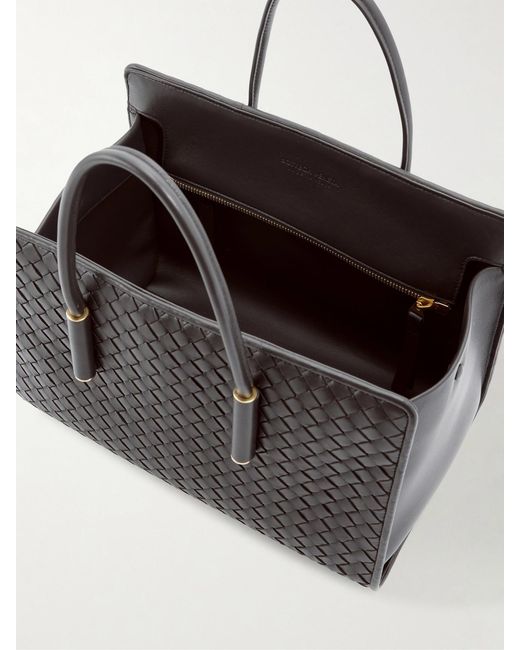 Bottega Veneta Black Barbara Intrecciato Leather Shoulder Bag