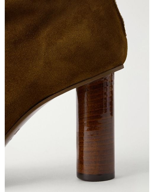 Paris Texas Brown Alice 85 Suede Ankle Boots