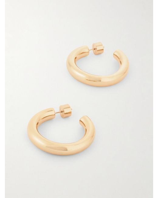 Jennifer Fisher White Samira Mini-Tone Hoop Earrings