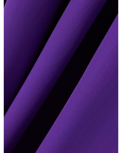 Simone Rocha Purple Crepe Halterneck Gown