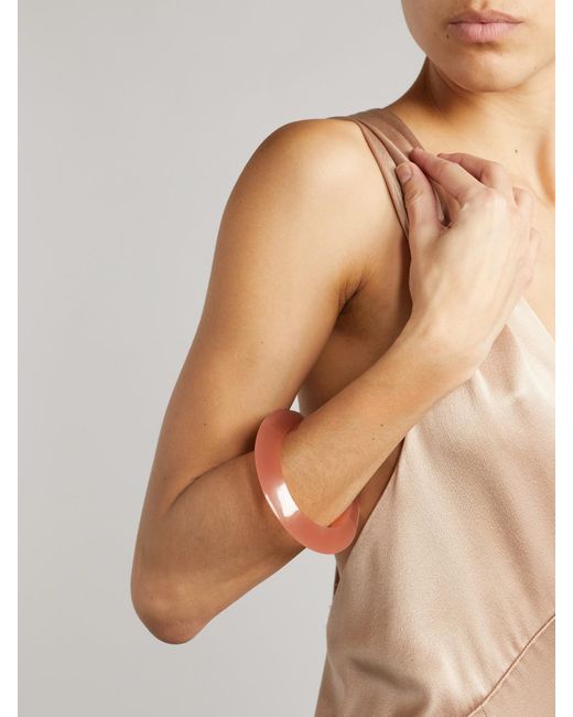 Saint Laurent Pink Armreif Aus Harz