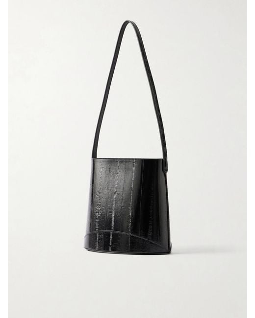 Neous White Pardalis 2.0 Eel-Effect Leather Shoulder Bag