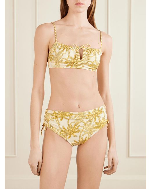 Eres Metallic Voyageuse Printed Bikini Briefs