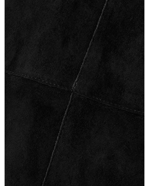 Jupe Midi En Daim Devy Isabel Marant en coloris Black