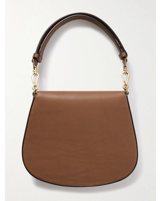 Saint Laurent Brown Voltaire Top Handle Mini Tote Aus Leder