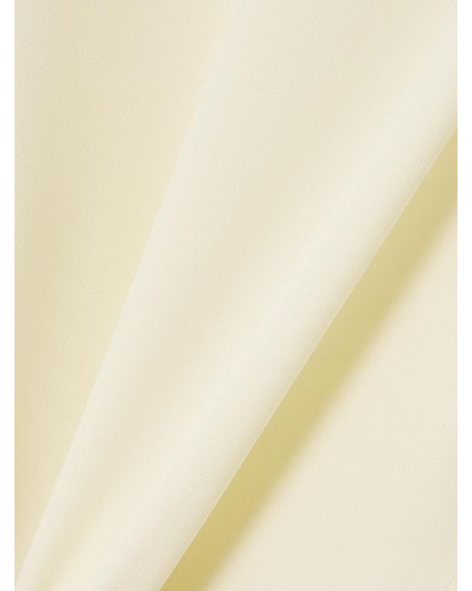 Taller Marmo Natural Claudia Venti Fringed Cady Midi Dress